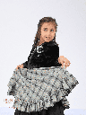 Striped winter dress with jacket (603)