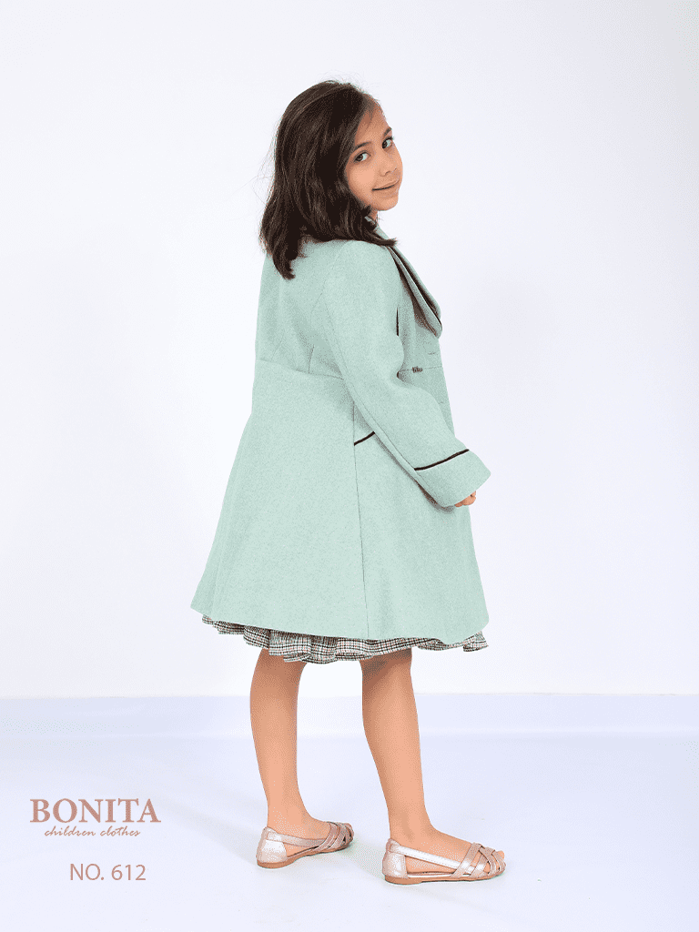 Check print dress with jacket (612)