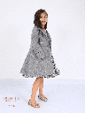 Check print dress with jacket (612)