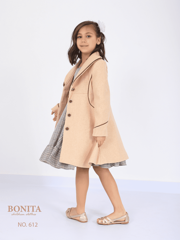 Check print dress with jacket (612)