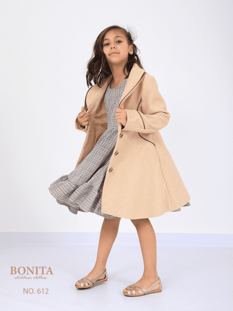 Check print dress with jacket (612)