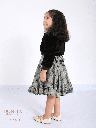 Winter dress with black jacket (503)