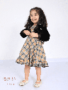 Winter dress with black jacket (503)
