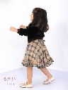 Winter dress with black jacket (503)