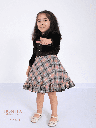 Winter dress with black jacket (503)