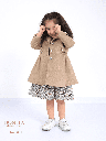 Check print dress with jacket (2831)