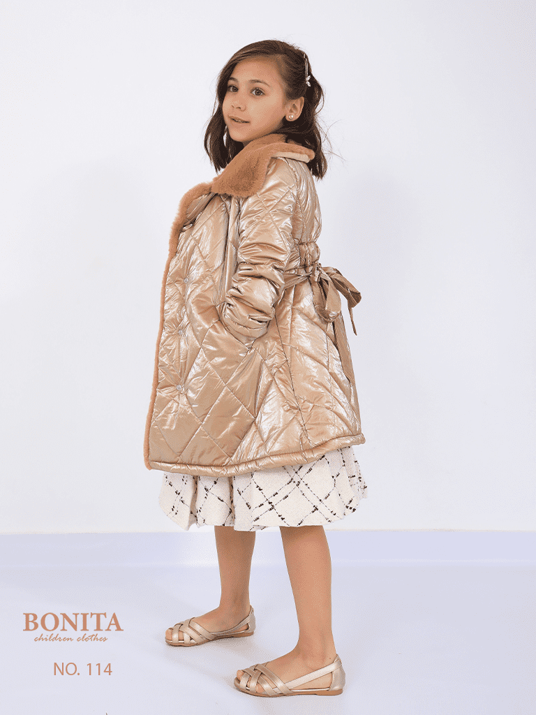 Winter dress with black jacket (114)