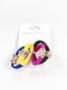 Multi-coloured hair ties (003)