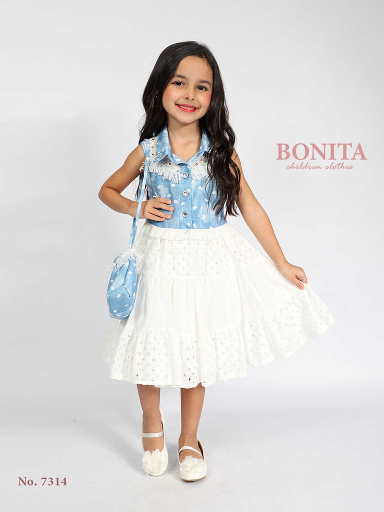 Casual dress with bag (7314)