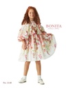 Dress for elegant girls with a scarf (2148)