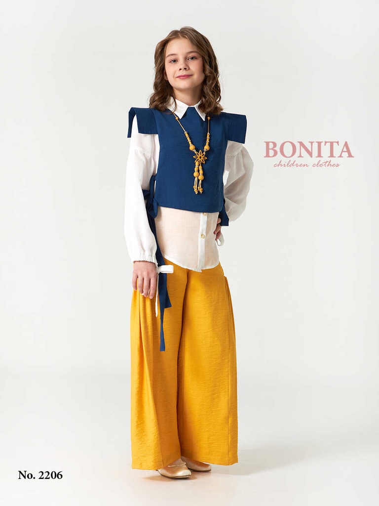 Girls' three-piece suit with necklace (2206)