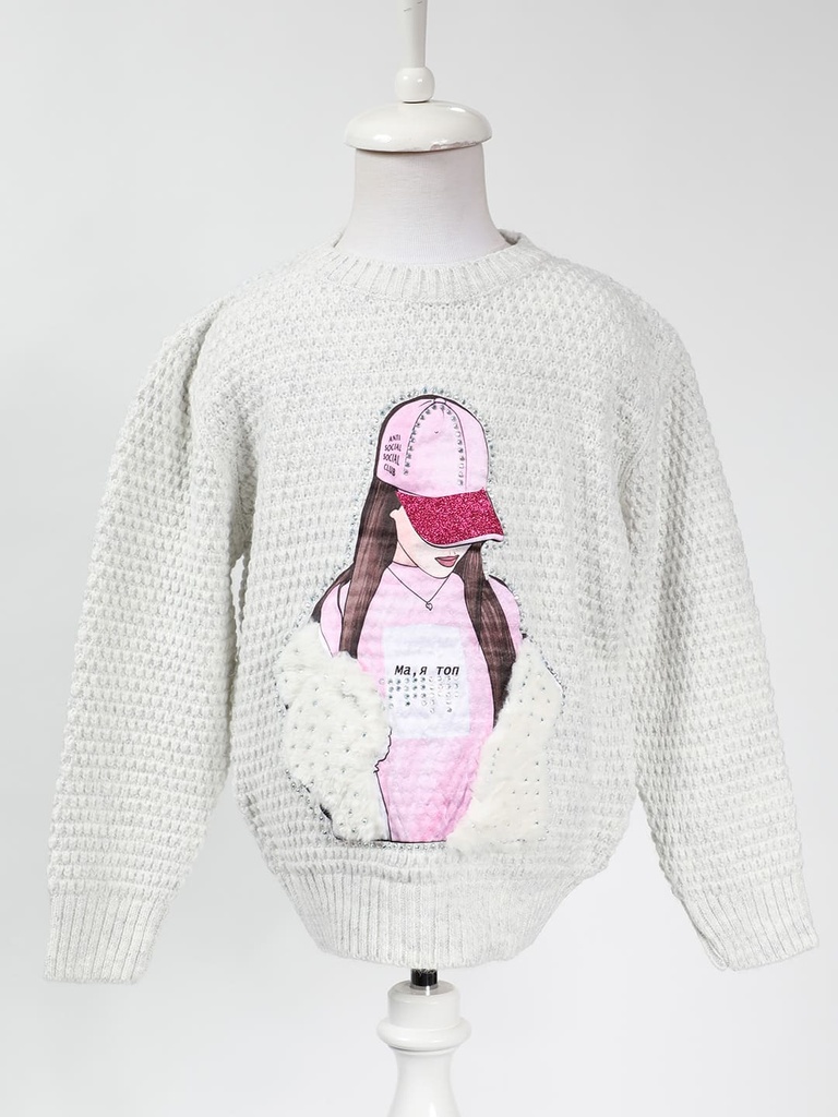 Girls' winter pullover (702)