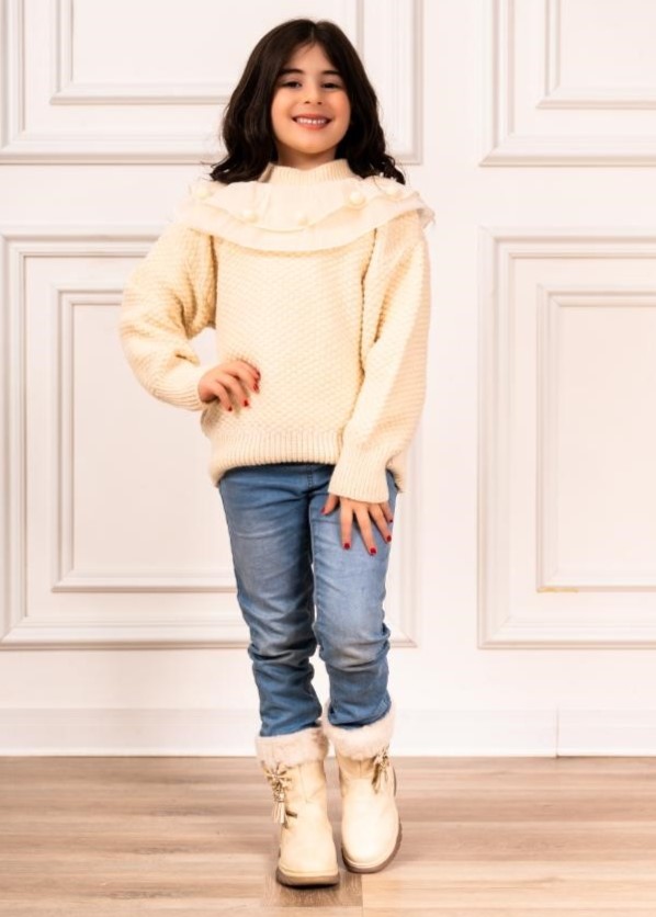 D233077-Girls Winter Top
