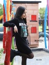 Striped winter dress with jacket (603)
