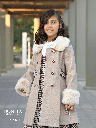 Checked winter dress with jacket (601)