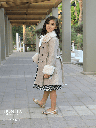 Checked winter dress with jacket (601)