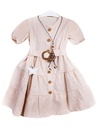 Ruffle Occasion Dress With Brooch (Z302)
