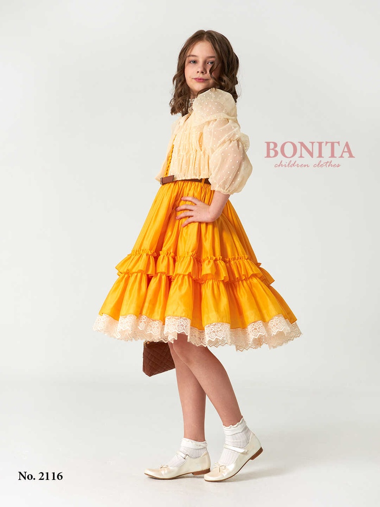 Check print dress with jacket (2831)
