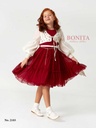 Check print dress with jacket (2831)