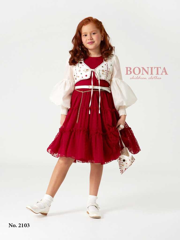 Check print dress with jacket (2831)
