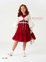 Check print dress with jacket (2831)