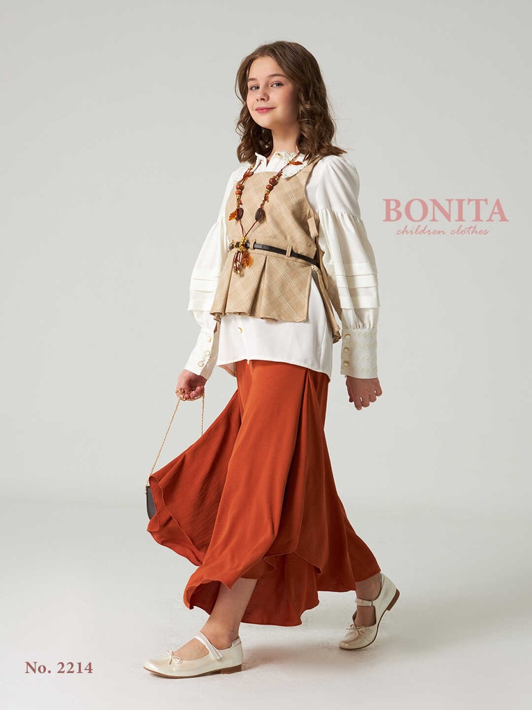Winter mini check dress with jacket (507)