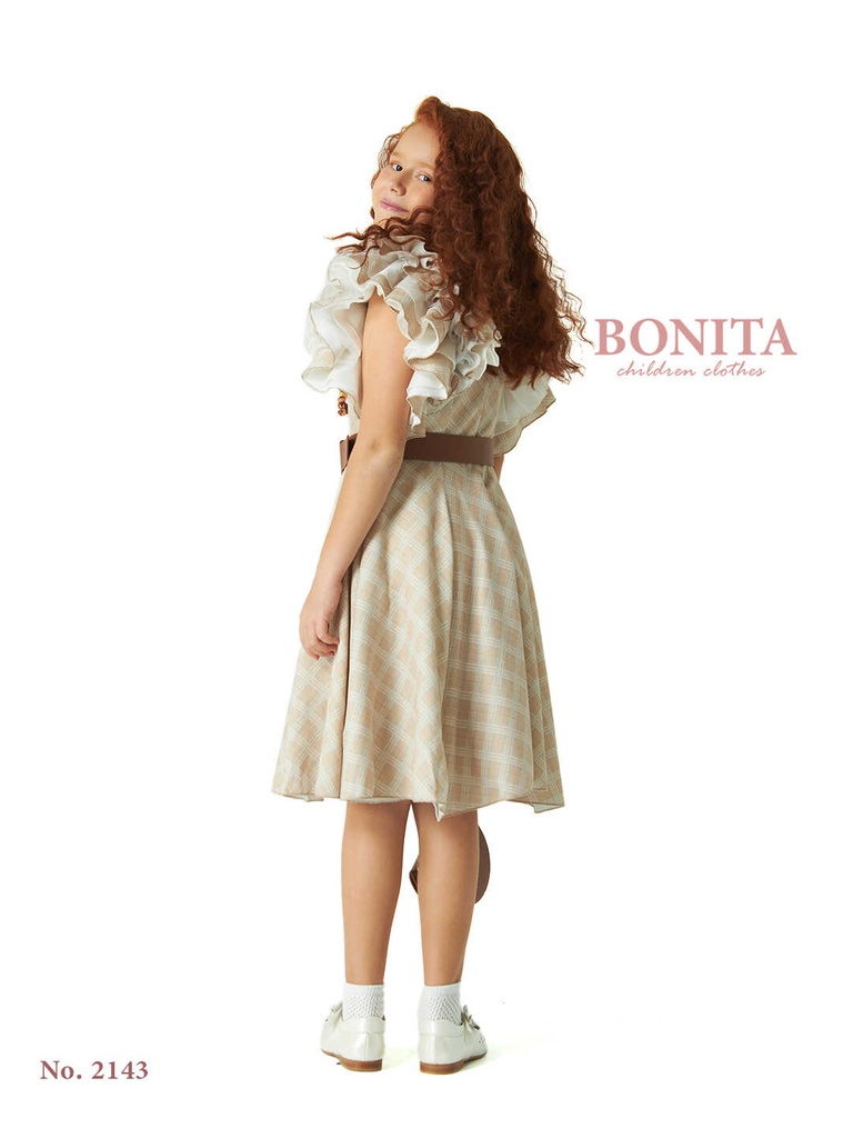 Winter dress with black jacket (503)
