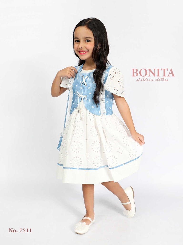 Winter dress with black jacket (503)