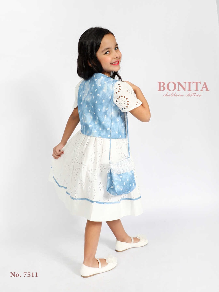 Winter dress with black jacket (503)
