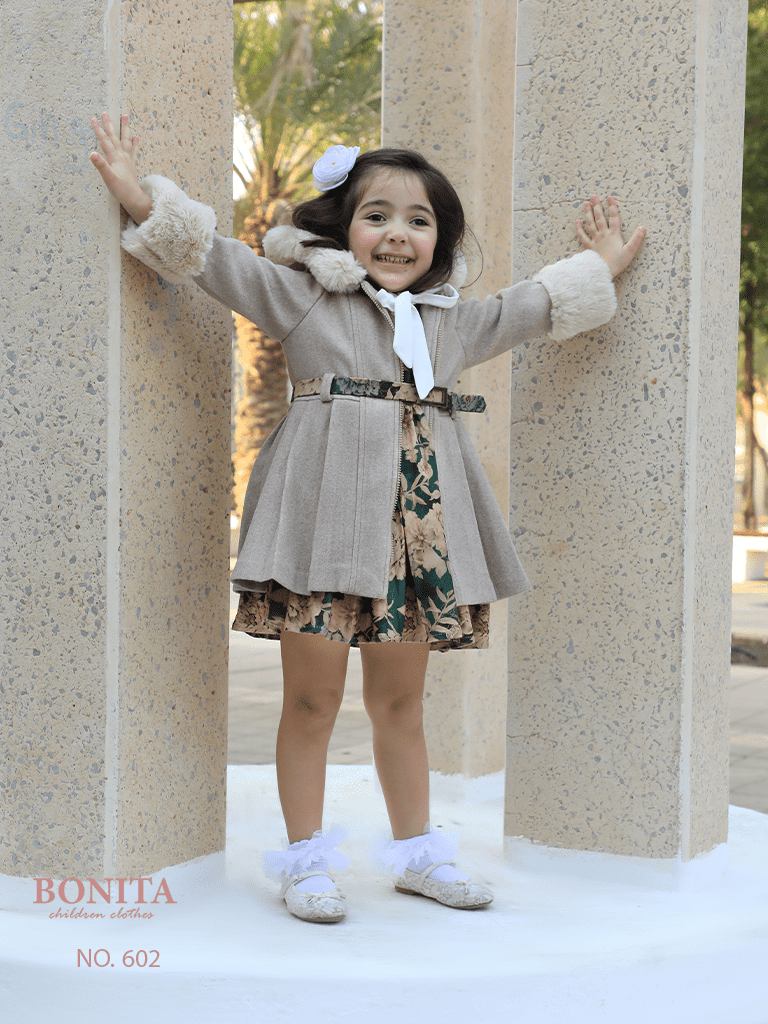 Winter dress with a beautiful blouse and jacket (602)