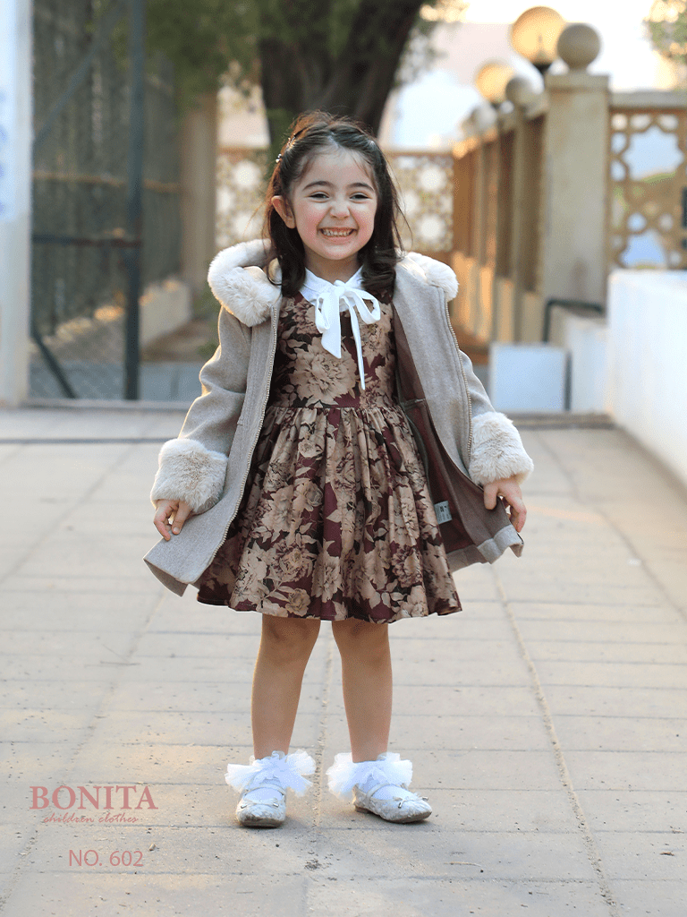 Winter dress with a beautiful blouse and jacket (602)