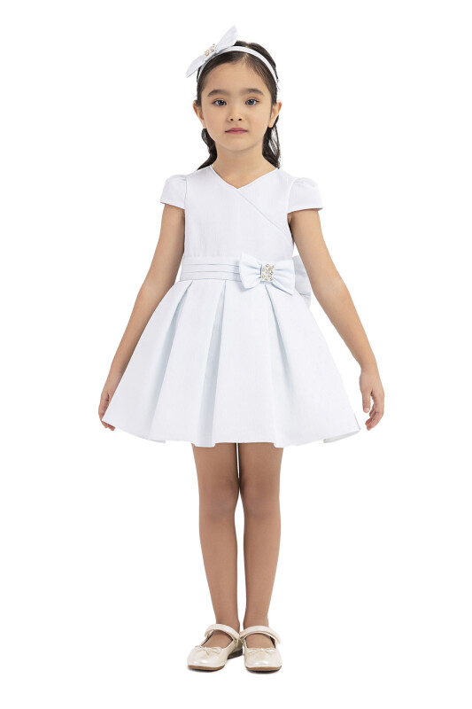 Baby Double-breasted collared dress (33185PR)