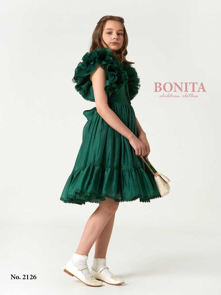 Elegant dress for girls with bag (2126)