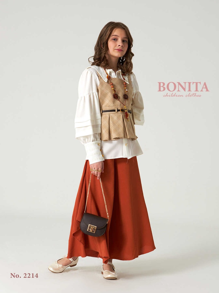 Girls' three-piece suit with bag (2214)
